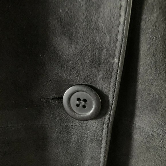 AUGUSTINAS Black Leather & Suede soft Jacket Carmel By The Sea Boutique size 16 - Picture 9 of 10